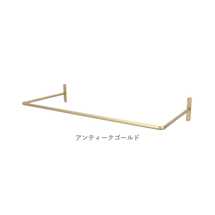 【ブラック・マルチバー】 アイアン マルチバー M 通販 アイアンマルチバー タオルバー 鉄製 長さ45.5cm Mサイズ 重厚 アンティーク調 シンプル ブラック ゴールド シルバー インテリア 雑貨 DIY おしゃれ