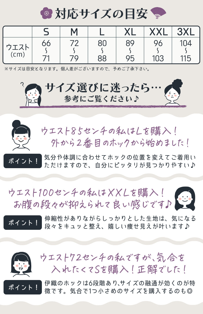 【美くびれ×姿勢補正】着圧コルセット 伊織 3XLサイズ 黒