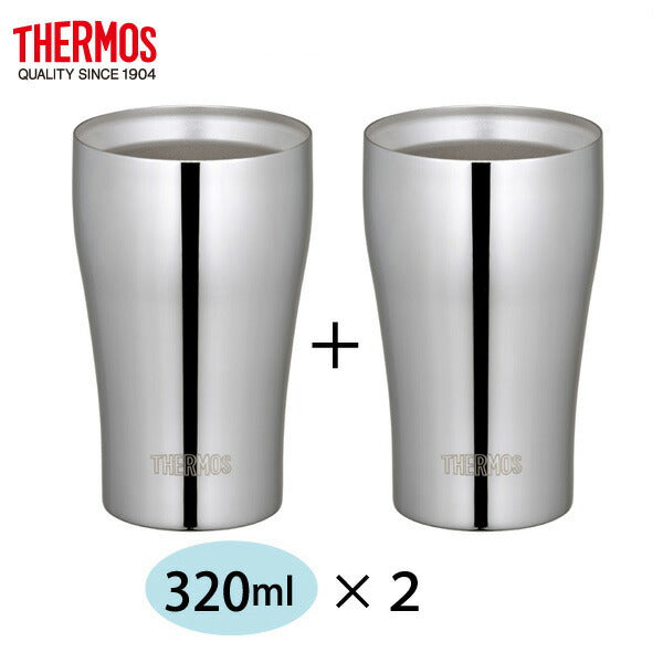サーモス 真空断熱ステンレスタンブラー320ml 2個セット箱入 JCY-320-2p キャンプ パーティー