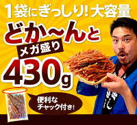 ジャーキーするめ 430g チャック付き袋 送料無料 するめジャーキー するめスティック 業務用 するめいか いかジャーキー スルメ するめ スルメイカ いか 駄菓子 メール便 ポスト投函 ポイント消化