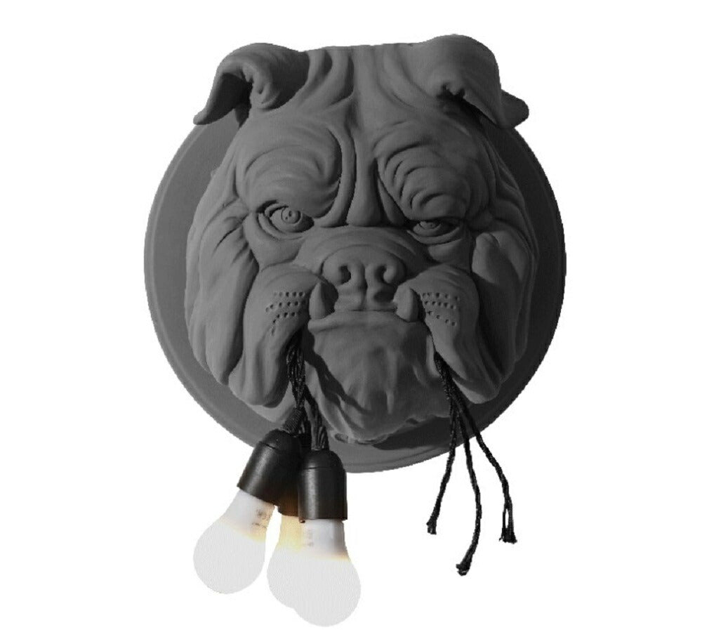 【人気商品】ランプを咥える ブルドッグ ブルドック ドッグ 犬 ランプ LAMP ランタン 高級 重量 間接照明 3灯 テーブルランプ テーブルスタンド テーブルライト レトロ 照明 パーム ブラック 北欧 おしゃれ モダン ヴィンテージ アニマル animal
