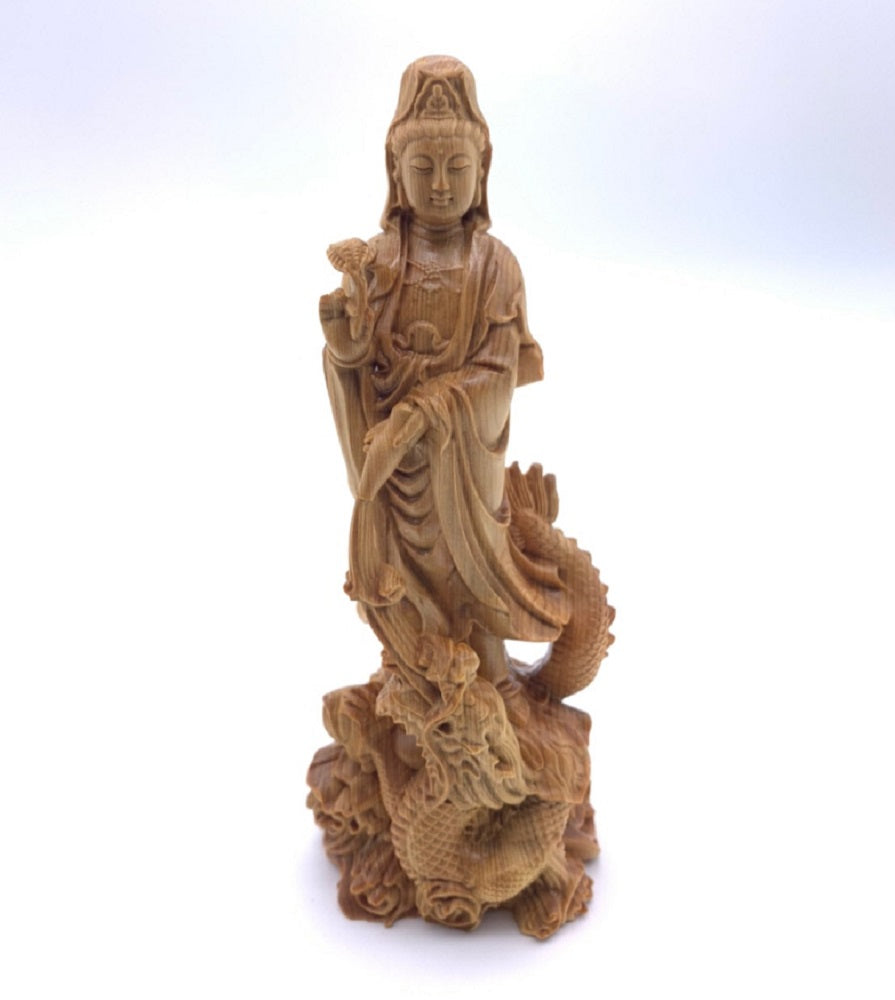 龍 お酒 仏様 観音像 観音菩薩 立像 木彫り 仏像 置物 仏壇仏像 高級天然 ツゲ木彫り 風水グッズ 金運 プレゼント 贈り物 開店祝い お店 ショップ 会社 経営者 宝くじ 金脈 商売繁盛 パワー スピリチュアル プレゼント  ギフト お土産 お守り