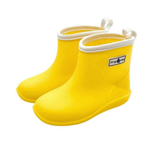 【イエロー・L（18.0cm）】 キッズ レインブーツ 通販 レインシューズ 男の子 女の子 長靴 長ぐつ S 16cm M 17cm L 18cm おしゃれ かわいい シンプル 子ども 子供 雨靴 ブーツ レイングッズ ジップ ZIP