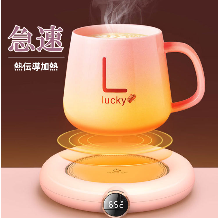 ホワイト  カップウォーマー 保温コースター ドリンク 保温 usb コースター 卓上 保温器 ホットコースター 保温マグカップ コップ カップ マグカップ グラス ヒーター 加熱 北欧 可愛い おしゃれ オフィス 家庭用 アウトドア プレゼント 白 ピンク グリーン