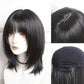 ウィッグ ブラック ミディアム セミロング ネット付き 黒髪 黒ヘアー ヘア ロング フルウィッグ 自然 軽量 小顔効果 ナチュラル サラツヤ かわいい 流行り 最新 ベース 病みかわ 夢かわいい ストレート 調整可能 ウイッグ 綺麗