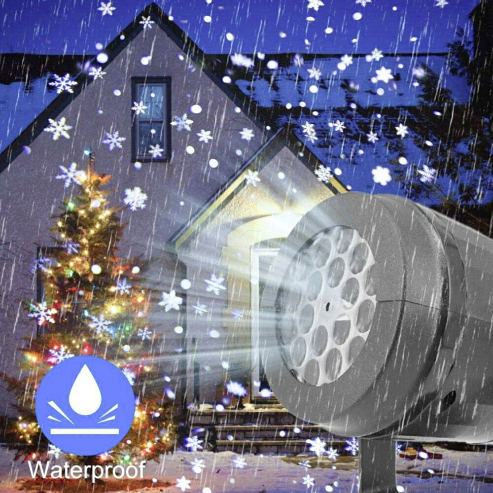 クリスマス 雪の結晶 プロジェクター 装飾 イルミネーション ライト 豪華 クリスマスオーナメント 豪華セット クリスマスツリー 飾り付け 飾り 華やか おしゃれ クリスマスパーティー きれい ホワイトクリスマス 聖夜 聖なる夜
