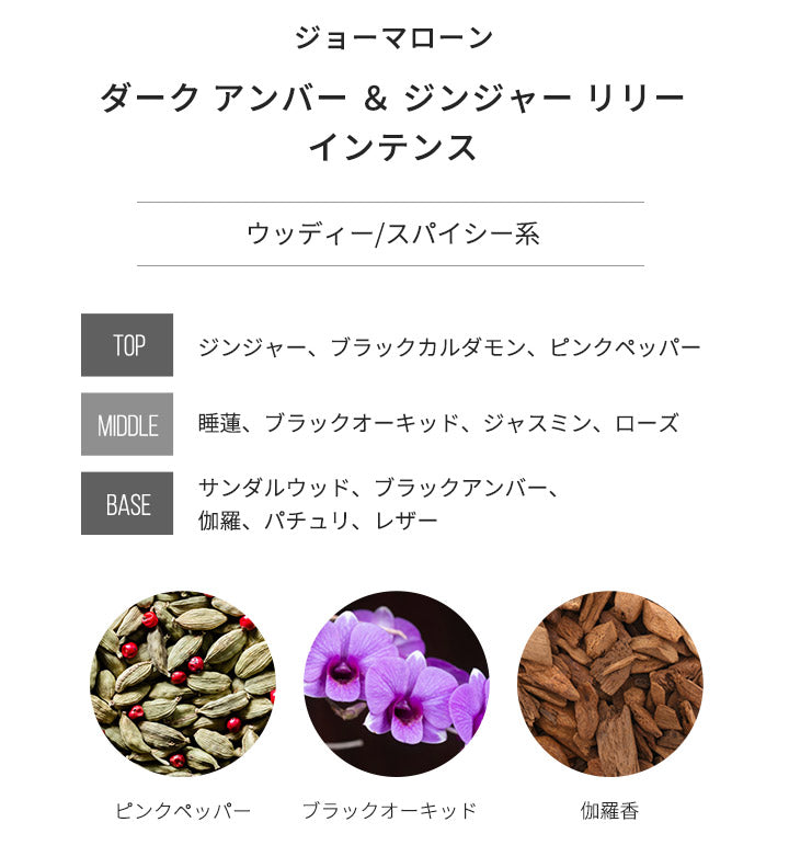 ジョーマローン [ネコポス] ダーク アンバー ＆ ジンジャー リリー コロン インテンス 香水 お試し 1.5ml アトマイザー JO MALONE LONDON ミニ香水