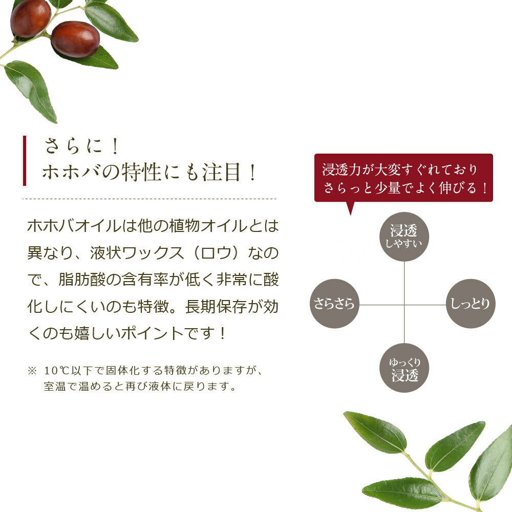 お試し 生 ホホバオイル 100ml　アルミパウチ 【 ホホバオイル キャリアオイル ヘアオイル ボディオイル ヘアケア マッサージオイル 植物性 スキンケア carrier 】