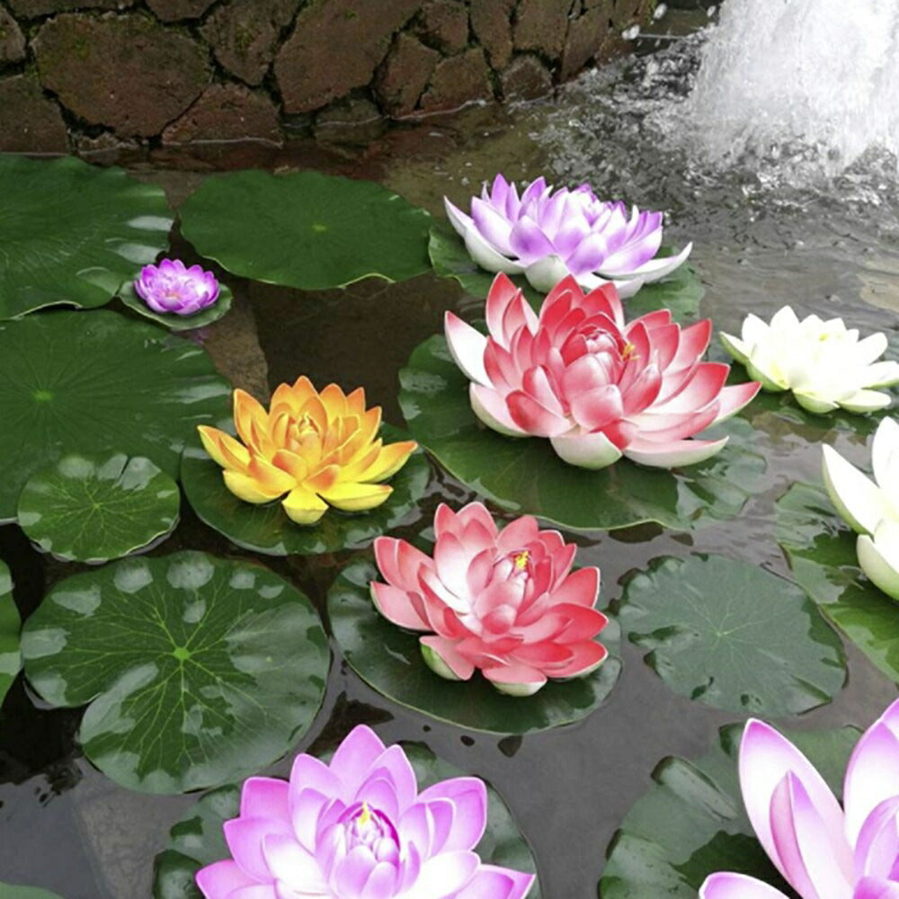 造花 蓮の花 蓮華 5個セット ロータス lotus 浮かせ花 フローティングフラワー アートフラワー フェイクフラワー アジアン雑貨 お得 フローティング フラワー 雑貨 アジアン小物 造り花 華 風水 風景 ホームデコレーション