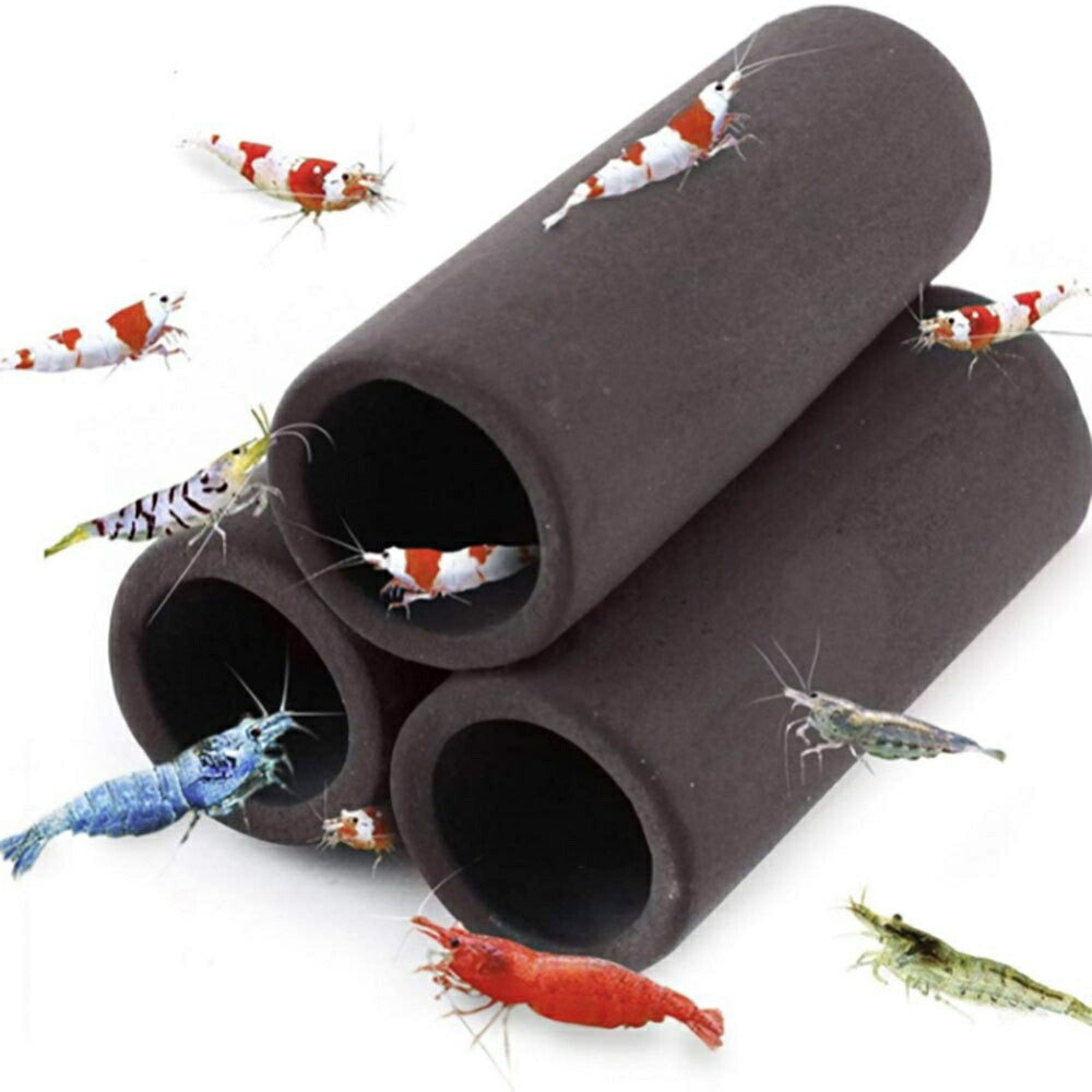 エビ シェルター ドラム缶 3連 アクアリウム  ペット用品 海老 隠れ家 繁殖 秘密基地 寝床 睡眠場所 オブジェ 水槽 置物 インテリア 熱帯魚 魚 熱帯雨林 海水魚 淡水魚 ネオンテトラ グッピー エンゼルフィッシュ ピラルク