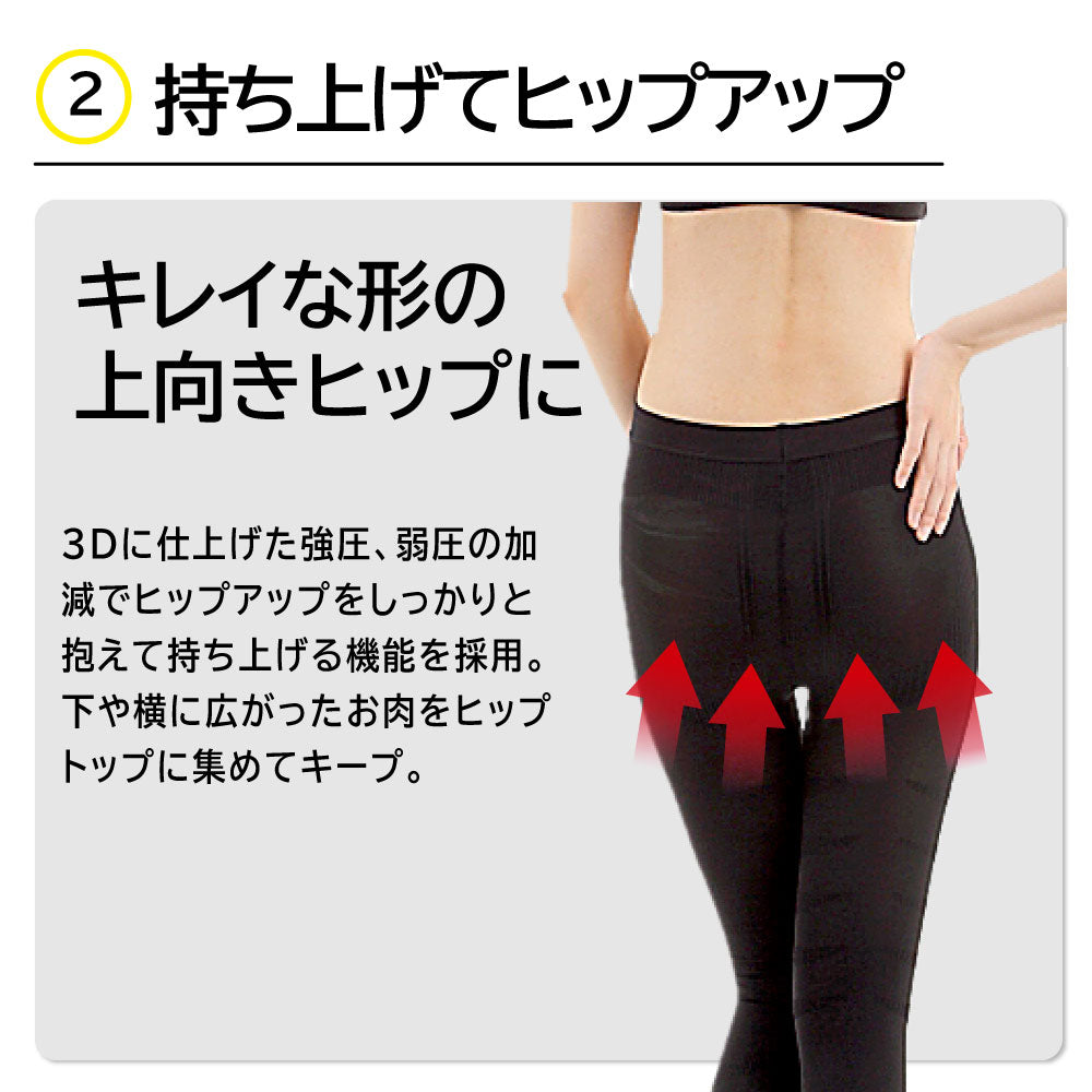 レギンス 着圧 脚やせ 加圧 ダイエット むくみ 脚痩せ 細見せ