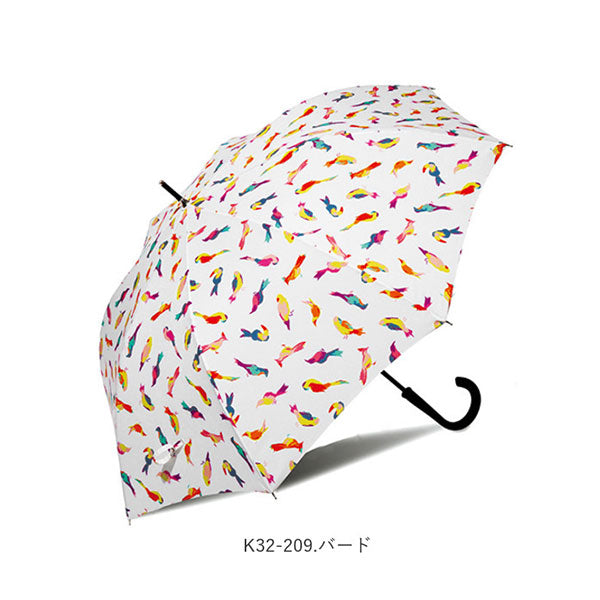 【K32-222.カームペイズリー・k32】 傘 レディース 長傘 kiu ジャンプ 60cm 定番 かさ アンブレラ おしゃれ キウ KiU K32 通販/正規品 おすすめ 大きい ワンタッチ