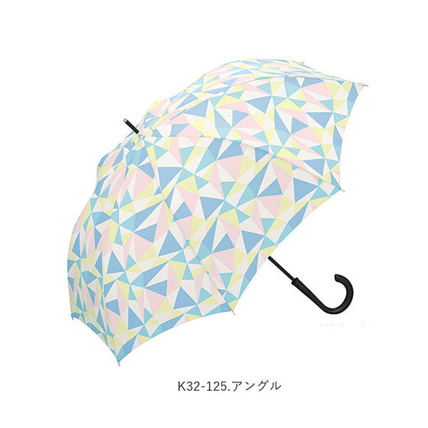 【K32-222.カームペイズリー・k32】 傘 レディース 長傘 kiu ジャンプ 60cm 定番 かさ アンブレラ おしゃれ キウ KiU K32 通販/正規品 おすすめ 大きい ワンタッチ