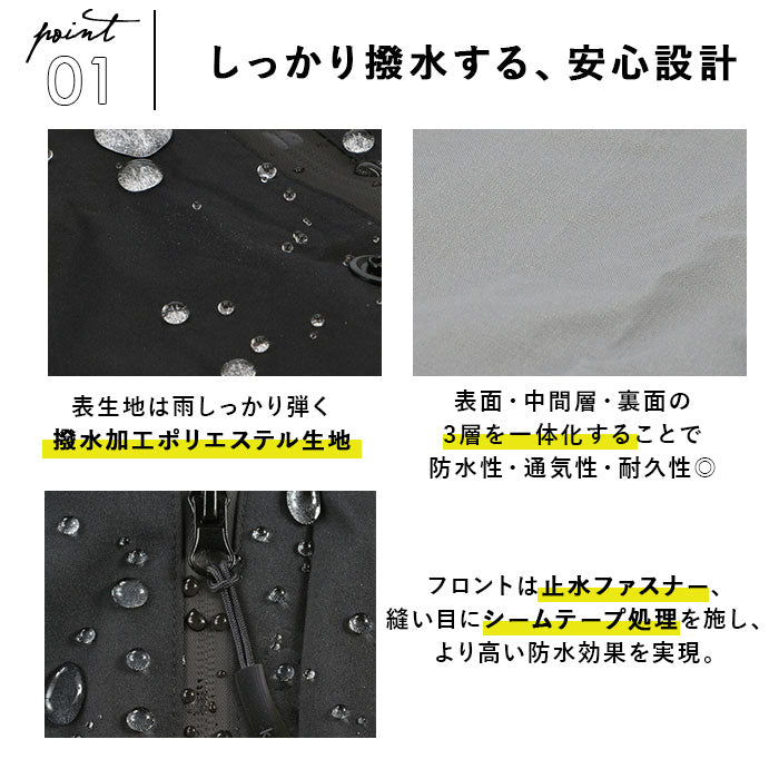 【155.マルチボーダーＰＫ・K104】 kiu レインポンチョ 通販 自転車 レディース メンズ おしゃれ レインコート 防水 透湿 止水ファスナー フルジップ リュック対応 アウトドア キャンプ フェス MIGHTY マイティ ブランド