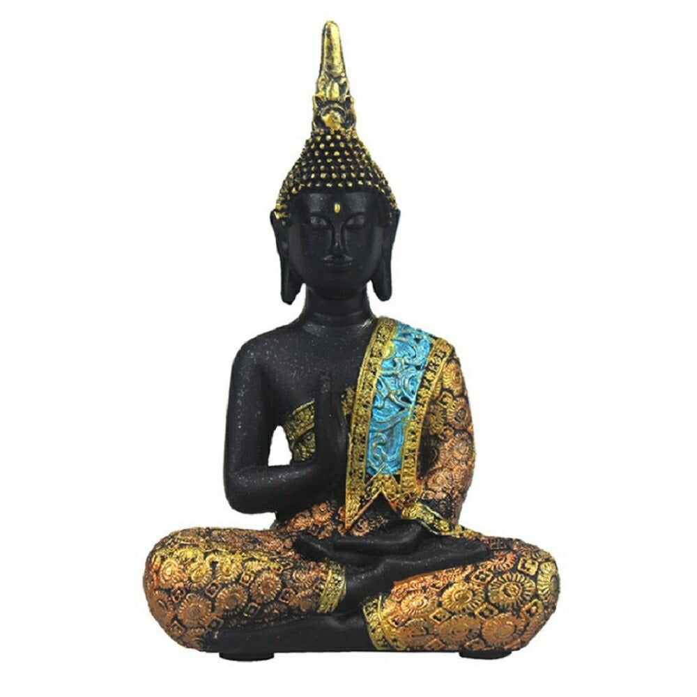 【在庫限り】 置物 仏像 座禅菩薩 ブラック ゴールド 観音像 ミニチュア 9.5cm 彫刻 仏具 観音様 唐金 オブジェ インテリア 美術品 贈答品 仏教 寺 仏閣 神様 縁起物 飾り物 癒し 開運祈願 風水 商売繁盛 お守り 厄除け 魔除け スタイル スピリチュアル
