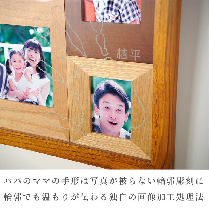 絆 フォトフレーム 家族用 兄弟用 ■ 手形 フォトフレーム 家族 兄弟 姉妹 赤ちゃん 手形 足型 赤ちゃん インク キット 写真立て 出産祝い 出産内祝い 内祝い 出産 お返し メモリアルグッズ 新築祝い ファミリー きょうだい 名入れ ギフト