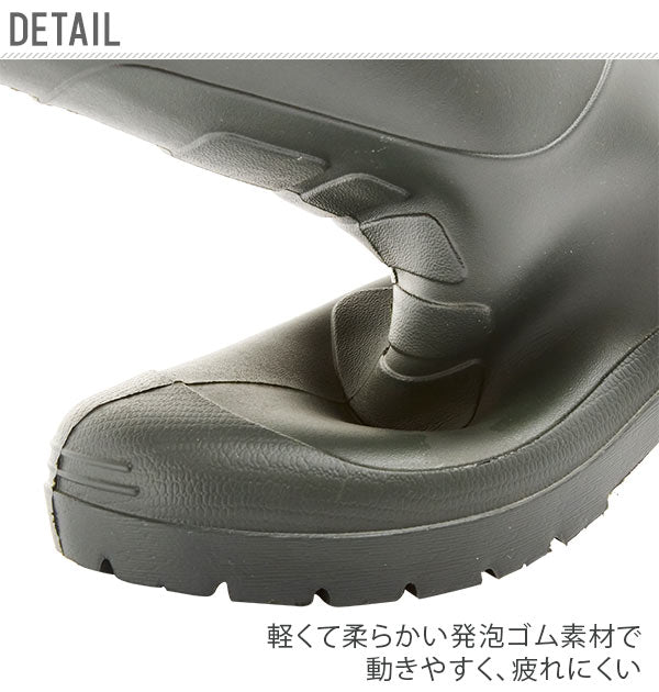 【Ｄグリーン・L（25.5-26.0）】 レインブーツ メンズ カジメイク  通販 ラバーブーツ 防水 スノーブーツ 長靴 ロング 軽量 軽い シンプル かわいい 雪 雨 除雪 農作業 ガーデニング レディース 女性 通勤 通学 家庭菜園