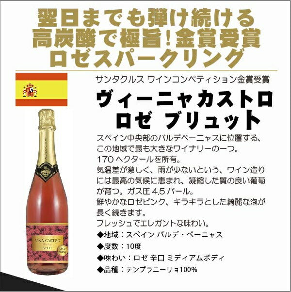 【送料無料】キングオブ スパークリングワインセット【白 辛口6本/白甘口1本/ロゼ辛口2本/ランブルスコ1本】【北海道・東北・四国・九州・沖縄県は必ず送料がかかります】