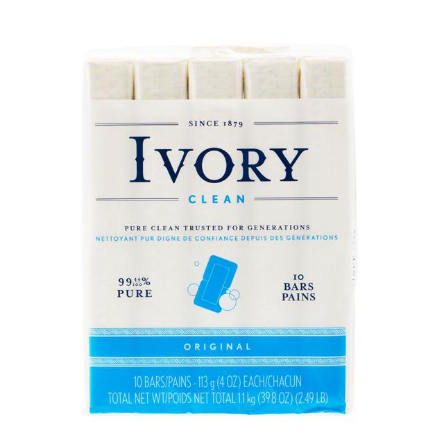 【オリジナル（10個入）・kf827】 石けん アイボリー IVORY  通販 113g  10個入 セット 石鹸 せっけん 化粧石鹸 オリジナル アロエ 天然油脂 ソープ 化粧せっけん 化粧石けん バスサイズ 洗顔 全身 ボディーソープ 軽い