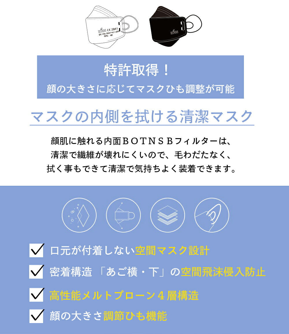 KN94空間冷却マスク White 10枚入り