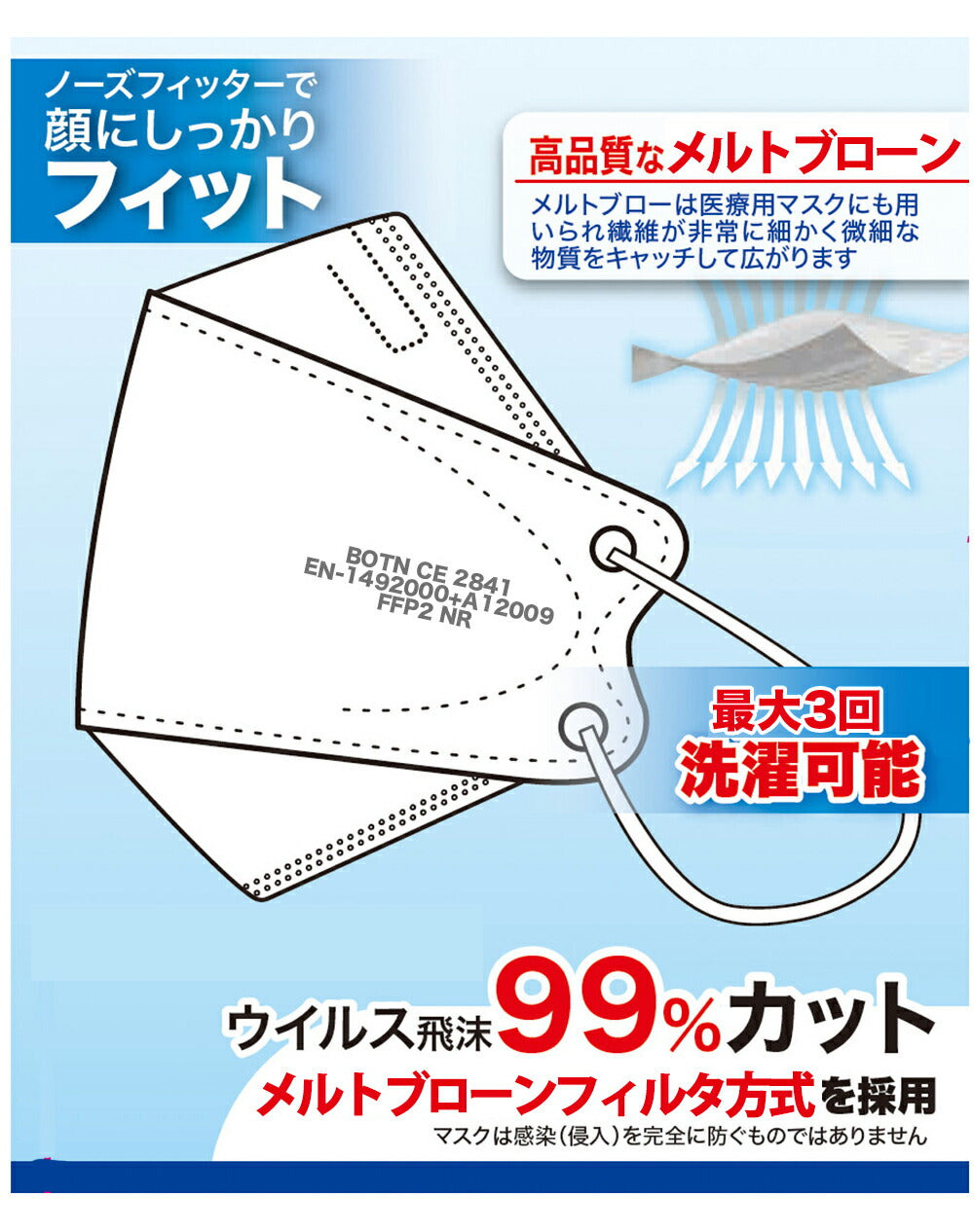 KN94空間冷却マスク White 10枚入り