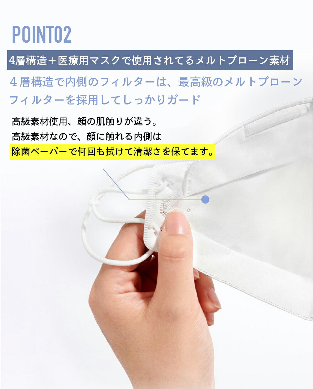 KN94空間冷却マスク White 10枚入り