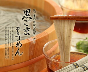 そうめん 送料無料 島原手延べそうめん 黒ごまそうめん 40束入（50g×40束）