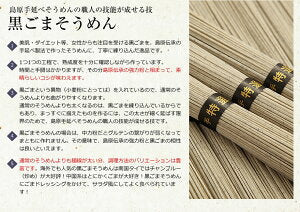 そうめん 送料無料 島原手延べそうめん 黒ごまそうめん 40束入（50g×40束）