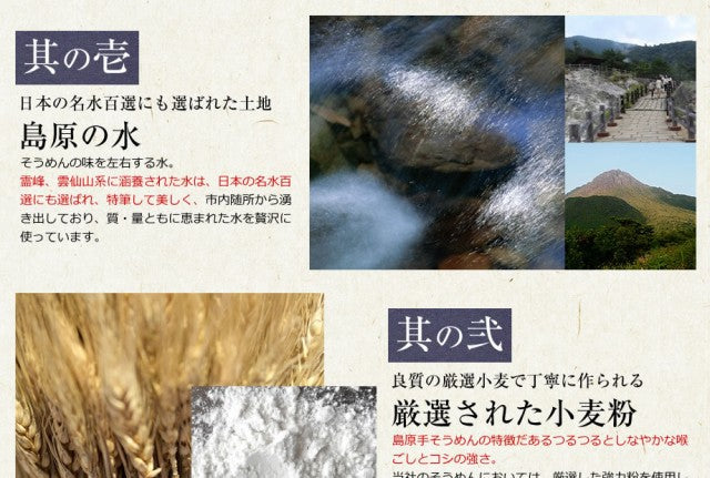島原手延べ黒ごまそうめん1000g（20束入）