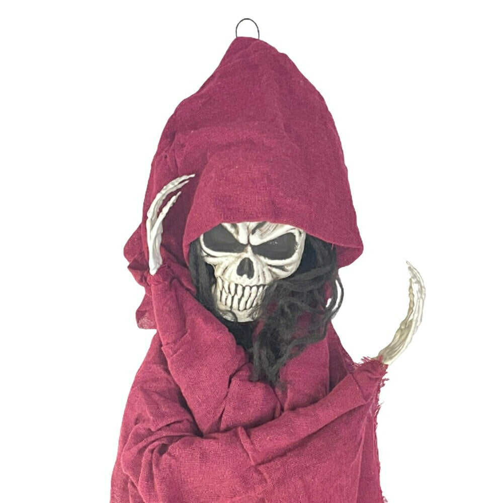 ハロウィン 人形 ドール 置物 死神 死に神 約165cm グリムリーパー ホラー リアル 本格的 誕生日 飾り付け 室内 仮装 クリスマス用品 怖い 恐怖 骸骨 ガイコツ スケルトン skeleton 骨 ボーン 渋い かわいい Xmas Christmas
