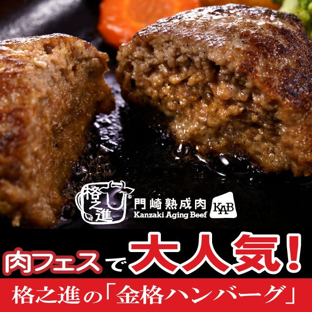 ６個セット 格之進 金格ハンバーグ 焼肉 バーベキュー ギフトセット 和牛 冷凍