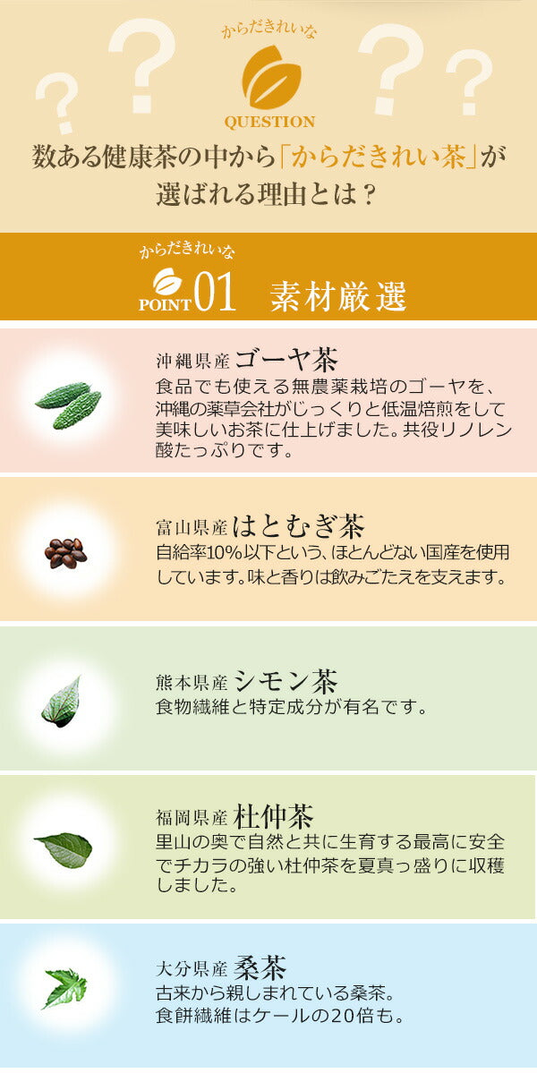 ダイエットサポートティー からだきれい茶　ティーバッグ 3g×25包 【送料無料】 ダイエット茶 ダイエットティー 食物繊維 ブレンド茶 健康茶 国産茶配合 玄米茶 プーアル茶 はとむぎ茶 ルイボスティー 烏龍茶 グアバ茶 ゴーヤ茶