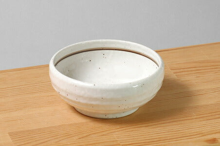粉引ライン４.２ボール 直径12.5cm・美濃焼・国産・食器・和ボウル・卸値   陶器のふる里  stockヤ