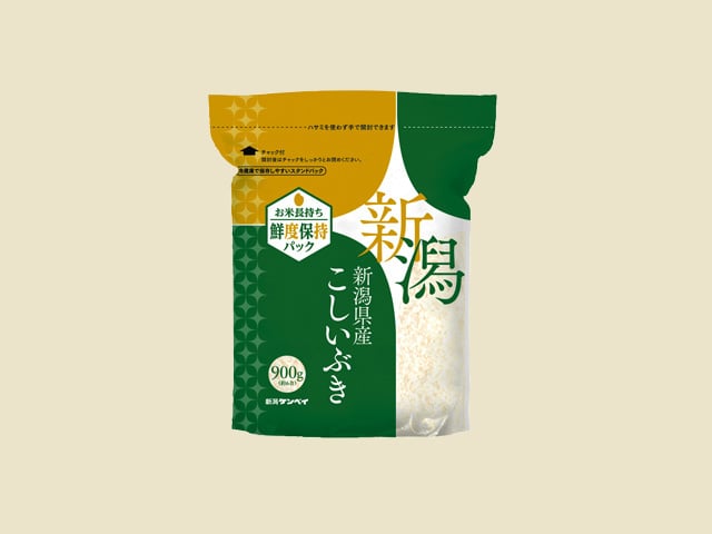 【送料込み】ロングライフ米 新潟県産 こしいぶきスタンドパック 900g 6個 合計5.4kg窒素ガス充填のロングライフ米