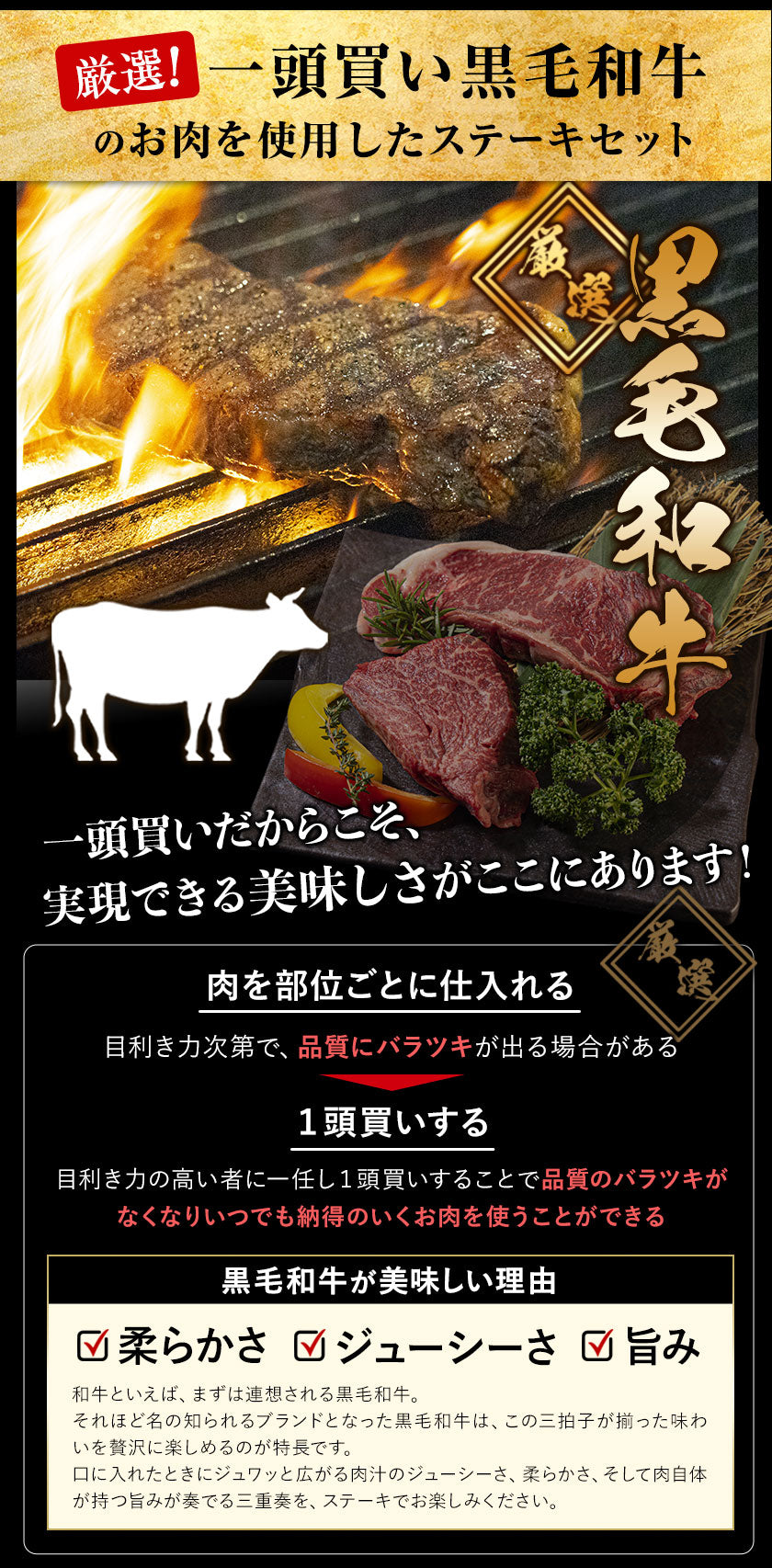 九州産黒毛和牛 厳選ステーキセット ヒレ200g サーロイン300g フードロス 食品ロス 削減支援 送料無料