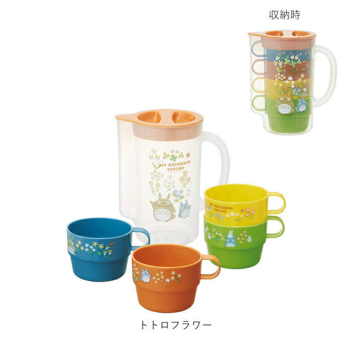 【トイストーリー・ケース付コップ】 プラスチック コップ セット 通販 4Pセット マグカップ スタッキング プラコップ ケース付き ピッチャー おでかけ 行楽 レジャー アウトドア BBQ キャラクター かわいい キッズ用食器