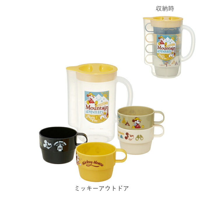 【トイストーリー・ケース付コップ】 プラスチック コップ セット 通販 4Pセット マグカップ スタッキング プラコップ ケース付き ピッチャー おでかけ 行楽 レジャー アウトドア BBQ キャラクター かわいい キッズ用食器