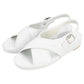 【WHITE・M(23-23.5cm)】 ナースサンダル 厚底 通販 ナースシューズ 疲れにくい オフィスサンダル サンダル Ks Plus ケーズプラス ビジネス オフィス 事務 レディース ブラック 黒 ホワイト 白 15026