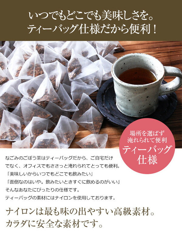 【超得ハイパーSALE】ごぼう茶 国産 ティーバッグ 30包 【送料無料】 九州産 ティーパック ゴボウ茶 牛蒡茶 健康茶 香味焙煎 食物繊維 ごぼうちゃ 温活 サポニン イヌリン お試し