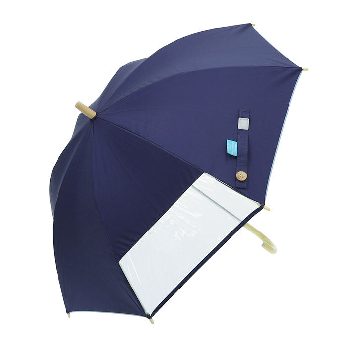 【ネイビー・晴雨兼用傘55cm】 傘 子供用 晴雨兼用傘 通販 クッカヒッポ 50cm 55cm 長傘 雨傘 50センチ 55センチ 遮光 uvカット 手開き おしゃれ キッズ こども かわいい 子ども 子供 男の子 女の子 日傘 ブランド