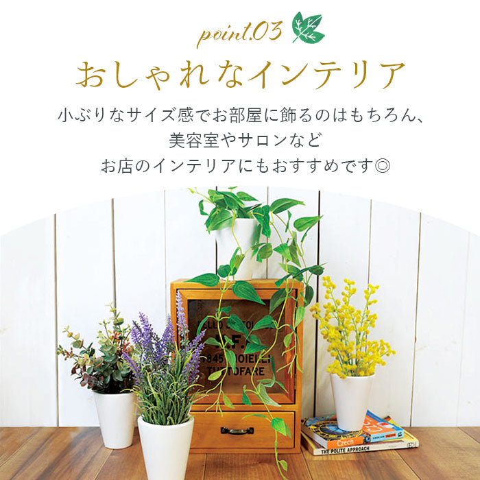 【クレマチス.SRポット・インテリアグリーン】 光触媒 フェイクグリーン 通販 壁掛け イミテーショングリーン おしゃれ 壁 インテリアプランツ 消臭 抗菌 グリーンブッシュ 造花 雑貨 人工樹木 ポット シュガーバイン フィットニア