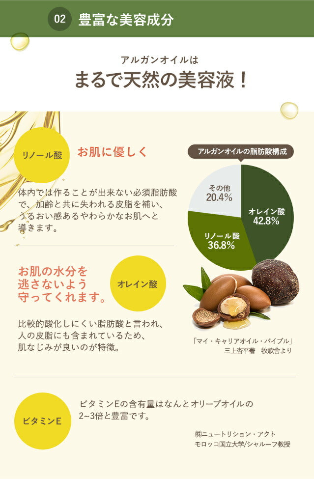 アルガンオイル オーガニック 100ml 【 キャリアオイル COSMOSオーガニック認証 マッサージオイル 100% 植物性 美容オイル carrier 】