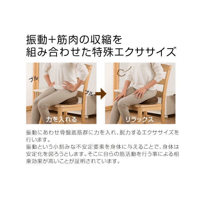 【ブラウン・キュットブル】 骨盤底筋トレーニング 通販 骨盤底筋エクササイズクッション キュットブル 骨盤底筋 クッション グッズ 骨盤底筋を鍛えるグッズ 骨盤 座椅子 骨盤 産後 尿漏れ 対策 尿もれ 予防