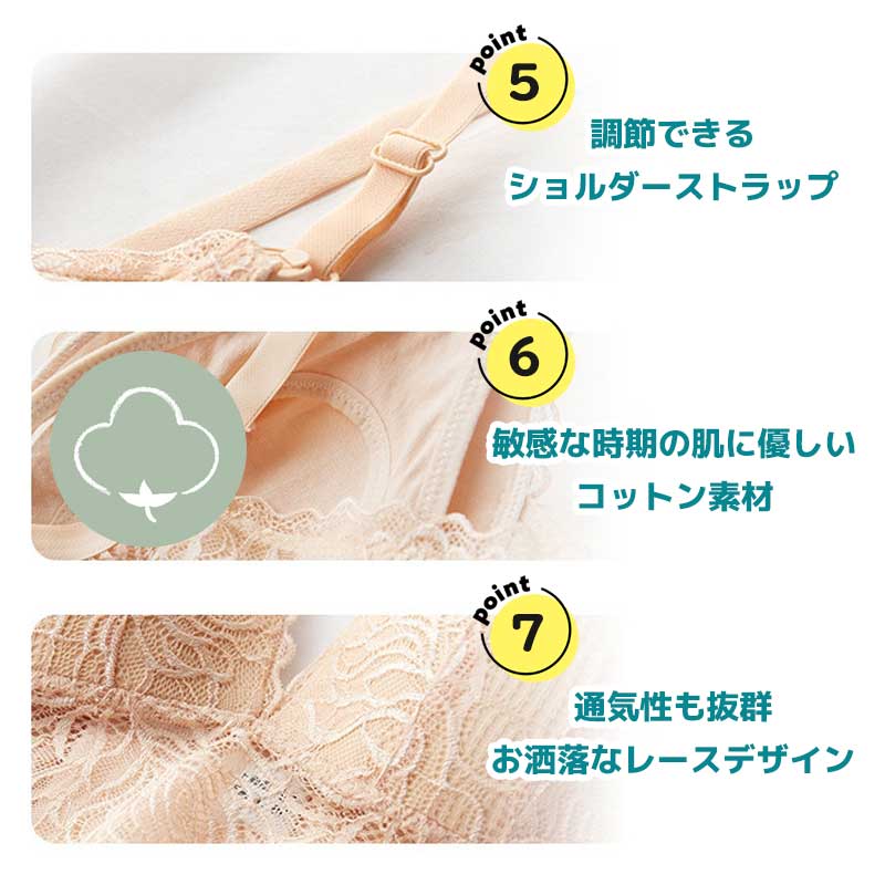 【ネイビーLサイズ】 授乳ブラ レース マタニティブラ フロントオープン 前開き ノンワイヤー オープンフロントホック 垂れ防止 授乳 ブラ 授乳ブラジャー 大きいサイズ マタニティ インナー かわいい 産前 産後 授乳用 ブラジャー 下着
