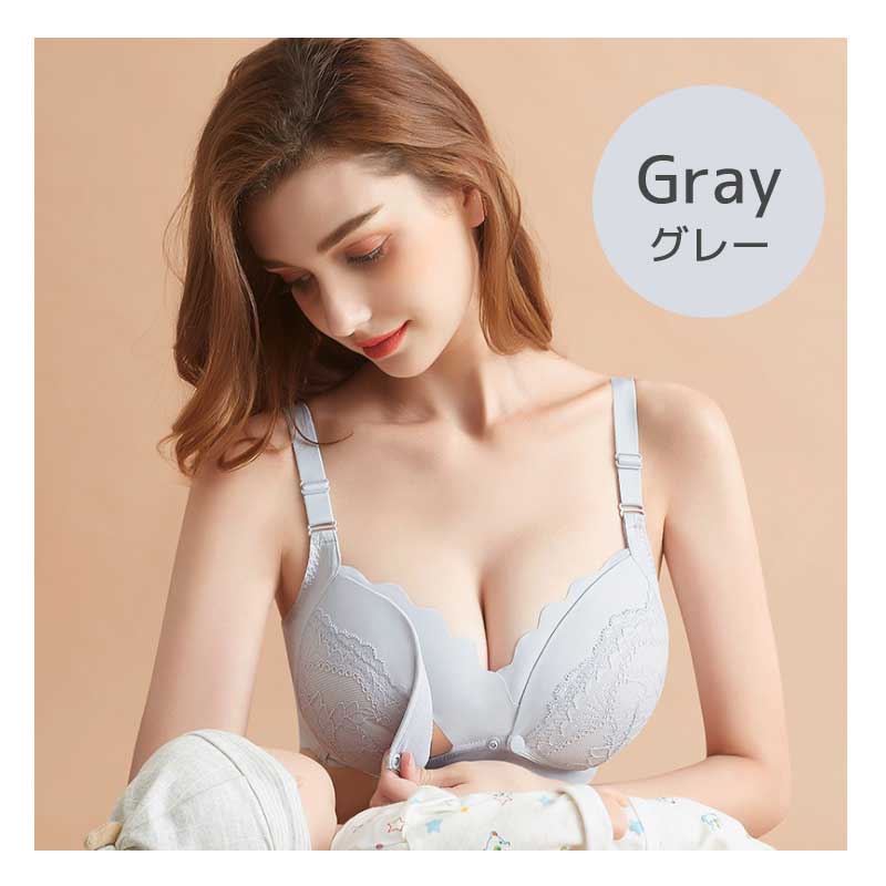 【レッド95C】 授乳ブラ 前開き スナップボタン式 レース ノンワイヤー 大きいサイズ 垂れ セットフロントオープン 授乳 ブラ 授乳ブラジャー マタニティブラ マタニティ インナー 産前 産後 授乳用 ブラジャー コットン 下着 おしゃれ かわいい