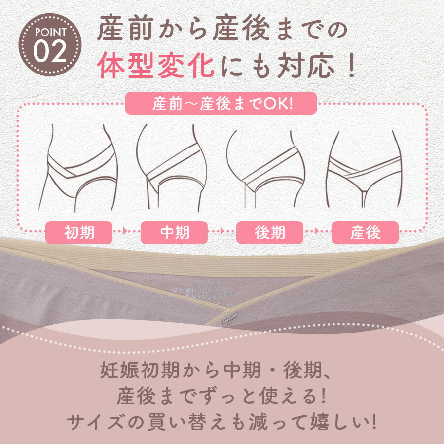 【ベビーキッズリリース記念セール】グリーン+ブルー+ブラウンL　マタニティショーツ 3枚セット ローライズ マタニティ ショーツ 妊婦用 下着 インナー 妊娠 産前 産後 パンツ 出産準備 コットン シームレス 通気性 伸縮性 綿 無地 柔らかい おしゃれ パンツ レディース くすみ