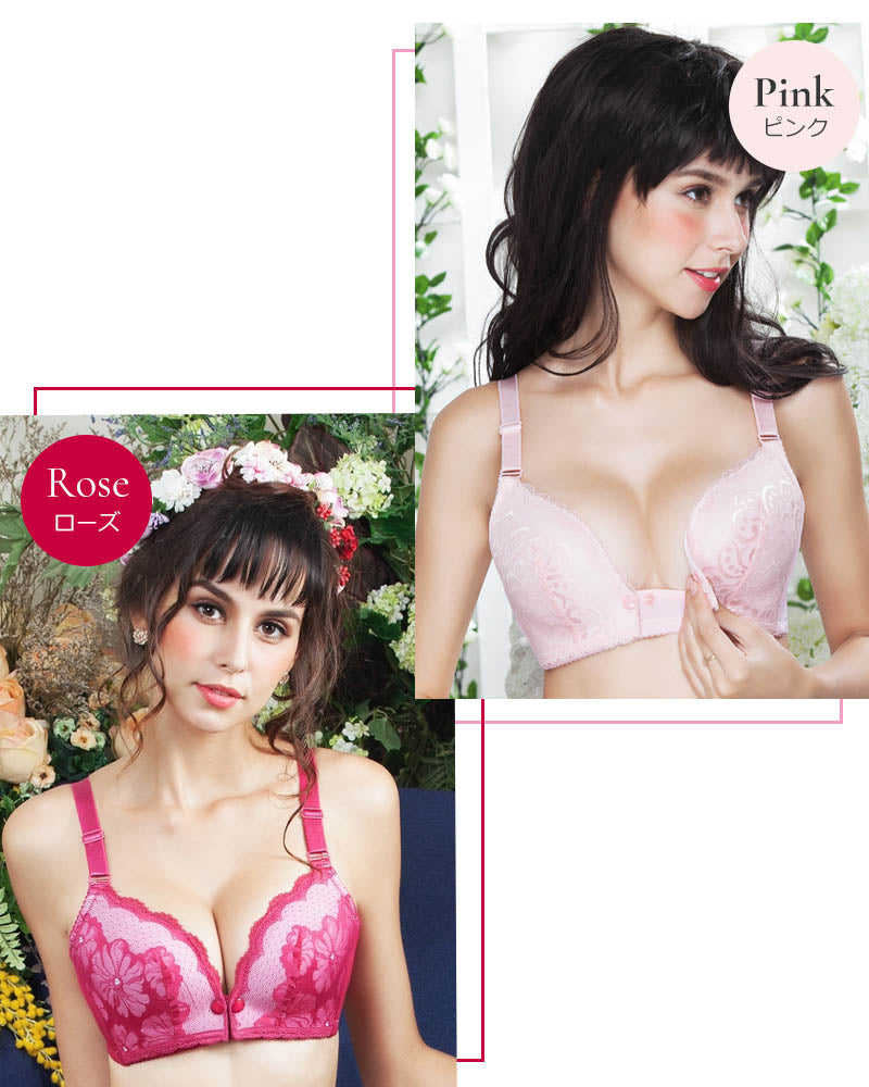 【パープル85C】 授乳ブラ 前開き ノンワイヤー オープンフロント レース 垂れ スナップボタン式 授乳 ブラ マタニティブラ 授乳ブラジャー 大きいサイズ マタニティ インナー 産前 産後 授乳用 ブラジャー 下着 おしゃれ かわいい