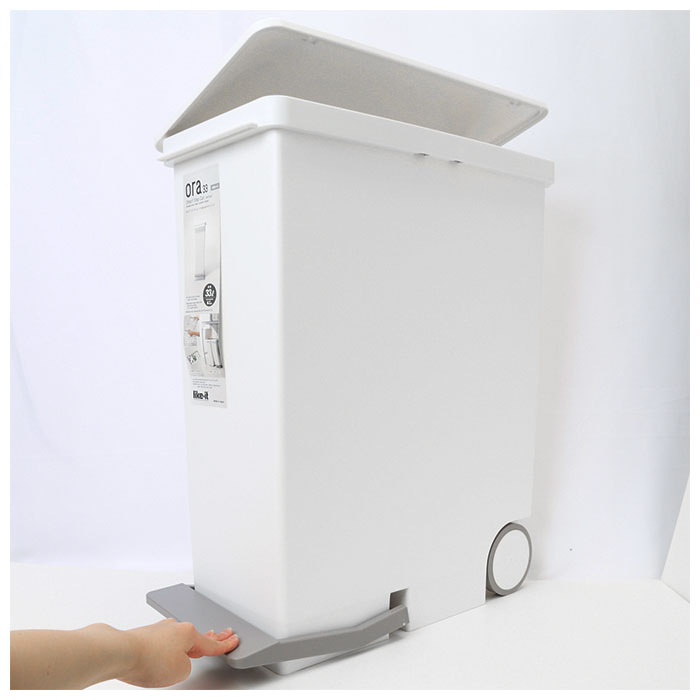 【グレー・ゴミ箱】 キッチン ゴミ箱 ペダル 33L 通販 ごみ箱 スリム 分別 ペダル式ゴミ箱 低く開く ダストボックス 縦型 タテ型 おしゃれ 蓋つき ふた付き 分別ゴミ箱 分別ごみ箱 ライクイット like-it