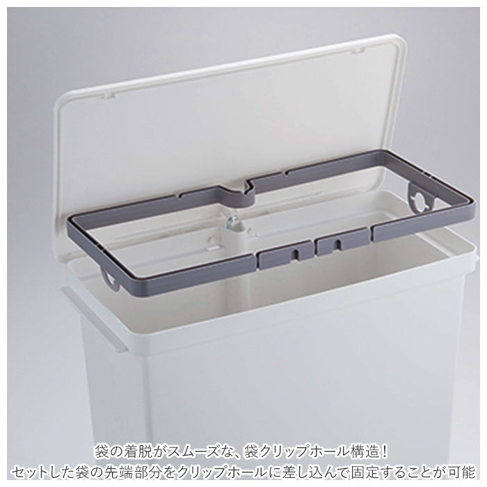 【グレー・ゴミ箱】 キッチン ゴミ箱 ペダル 33L 通販 ごみ箱 スリム 分別 ペダル式ゴミ箱 低く開く ダストボックス 縦型 タテ型 おしゃれ 蓋つき ふた付き 分別ゴミ箱 分別ごみ箱 ライクイット like-it