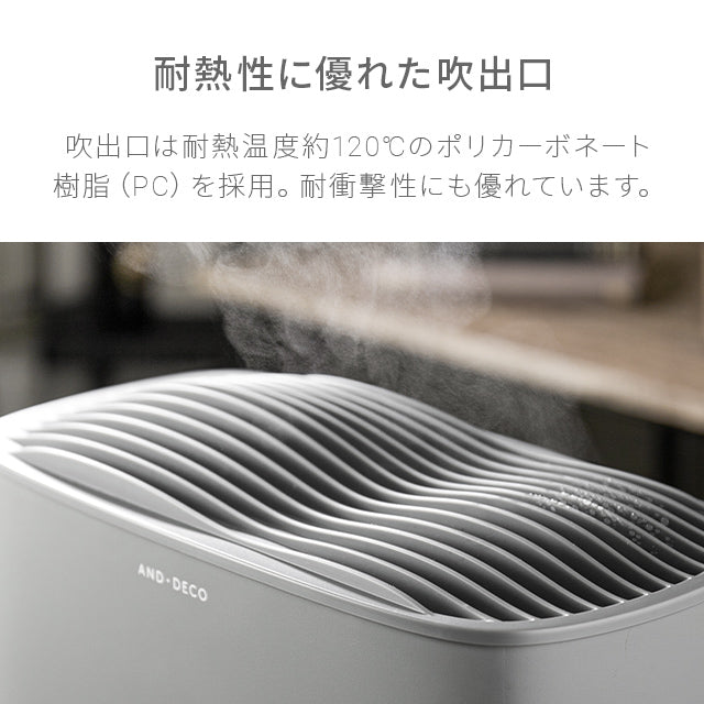 【最安値挑戦祭】（ブラック）スチーム式 加湿器【1年保証】